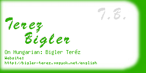 terez bigler business card